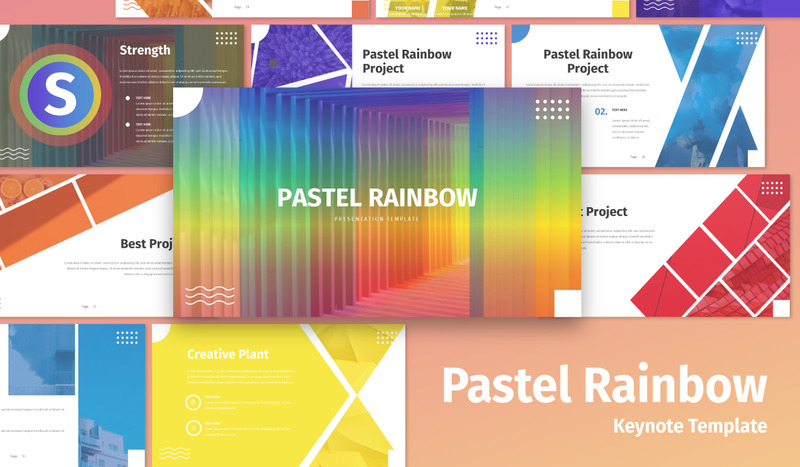 Pastel Rainbow - Multipurpose - Keynote template - Features Image 1