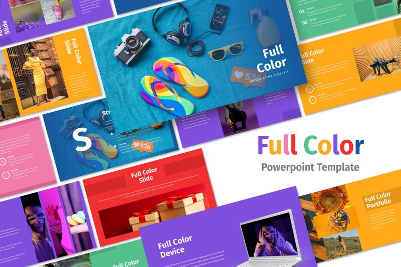 Full Color - Multipurpose PowerPoint Template - Features Image 1