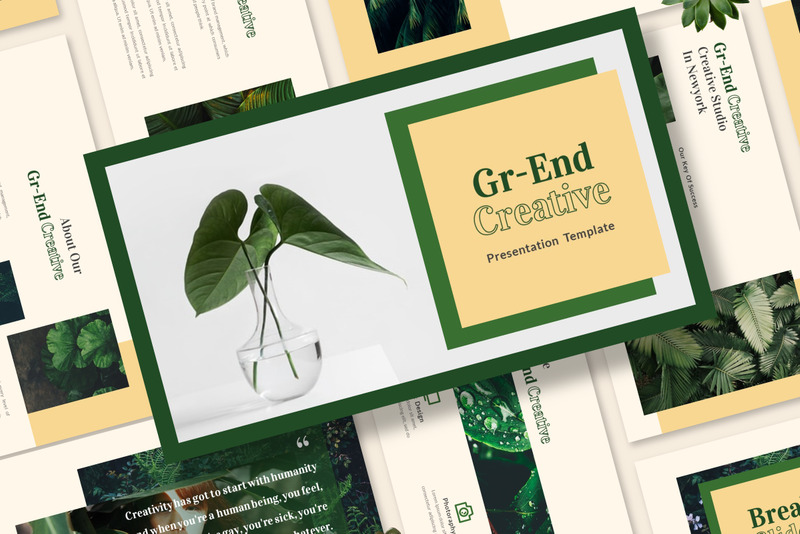 Plantilla de PowerPoint creativa de Gr-end - Características Imagen 1