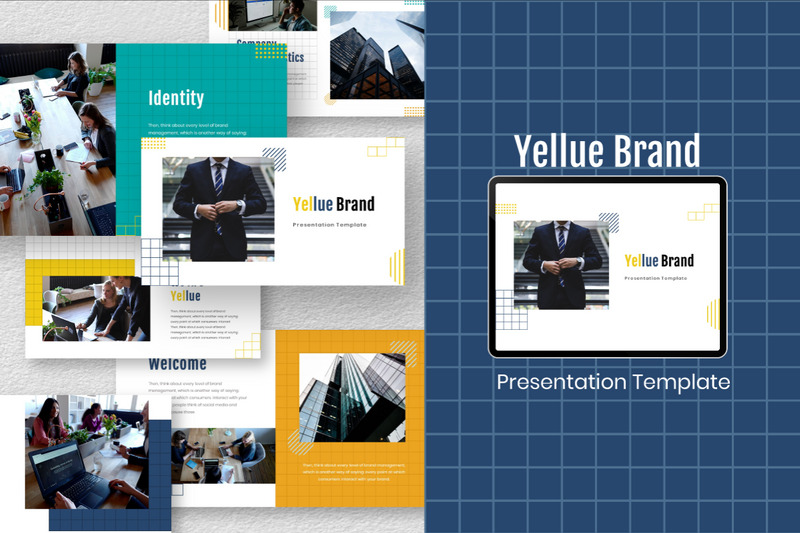 Yellue Brand PowerPoint Template - Features Image 1