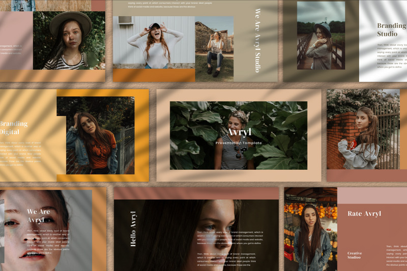 Аврил - шаблон Keynote - Features Image 1