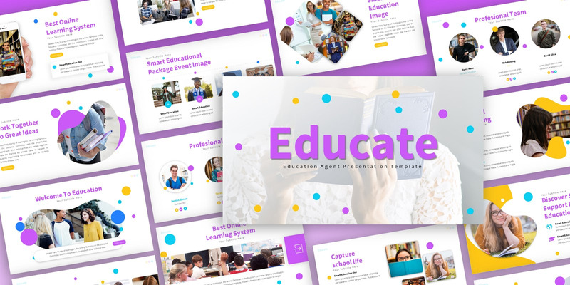 Onderwijs PowerPoint-sjabloon voor de presentatie van het onderwijs - Features Image 1