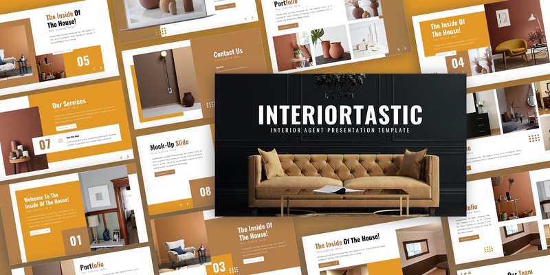 Modèle PowerPoint de présentation d'intérieur Interiortastic - Caractéristiques de l’image 1