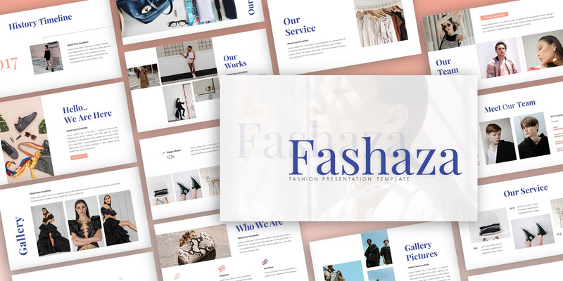 Fashaza Fashion Presentation PowerPoint template - Features Image 1