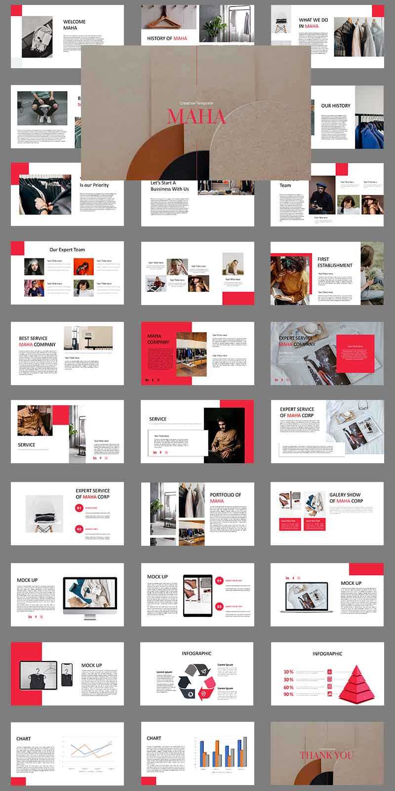 Maha PowerPoint template - Features Image 1