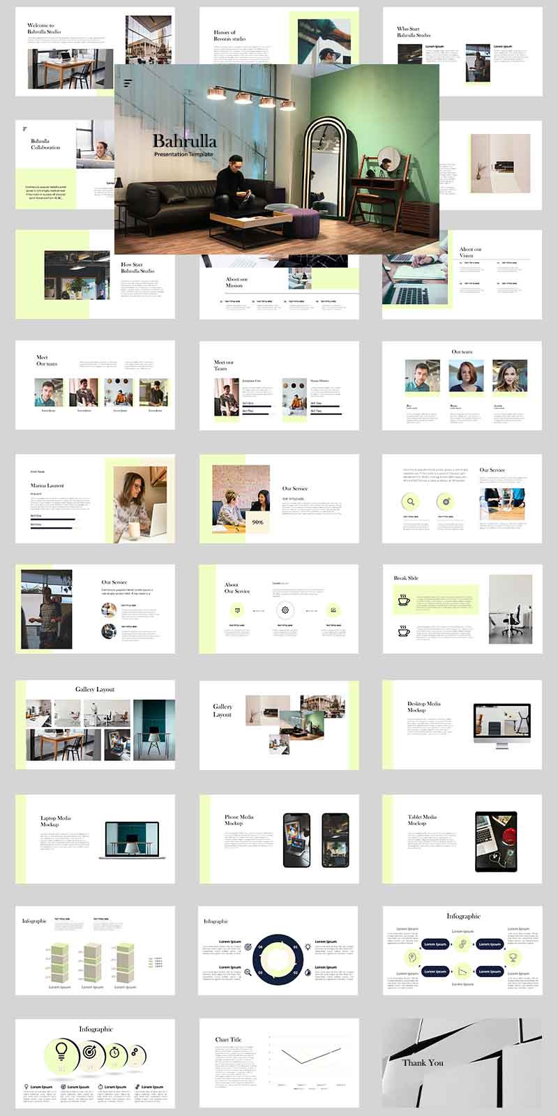 Bahrulla PowerPoint template - Features Image 1