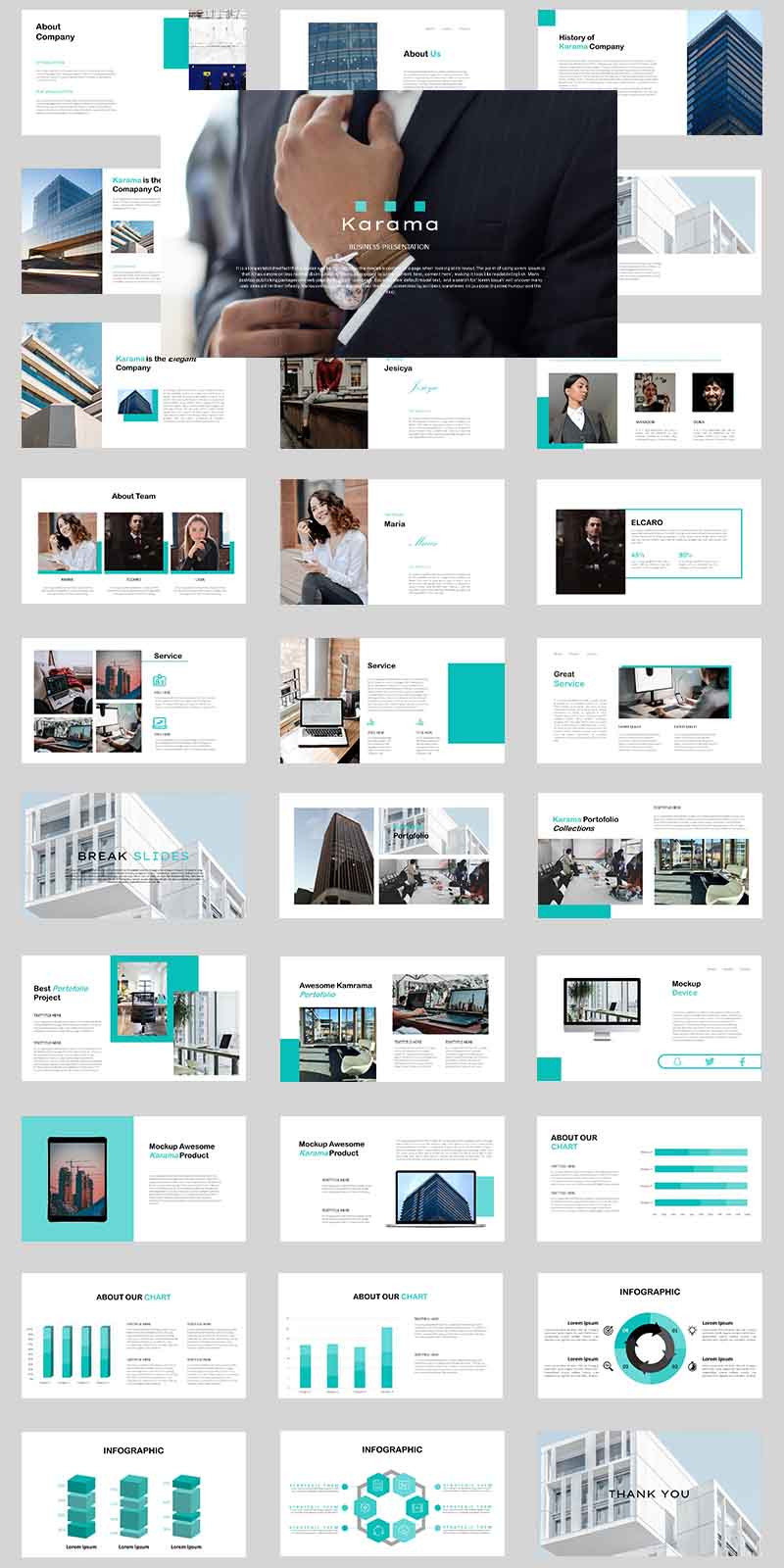 Karama PowerPoint Template - Features Image 1
