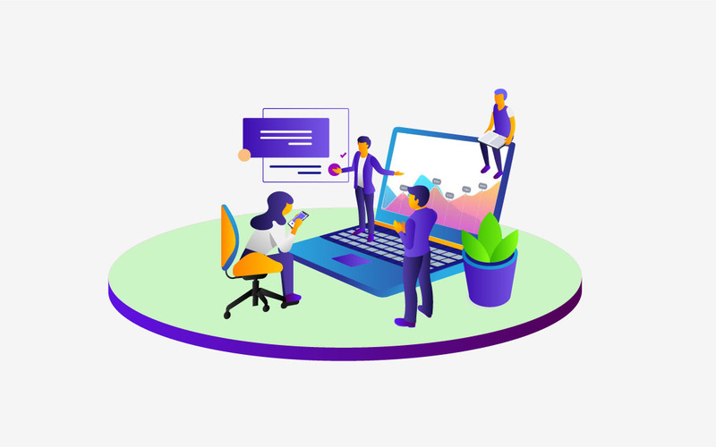 Project Presentation Vector Flat Isometric - Illustration - Features Image 1