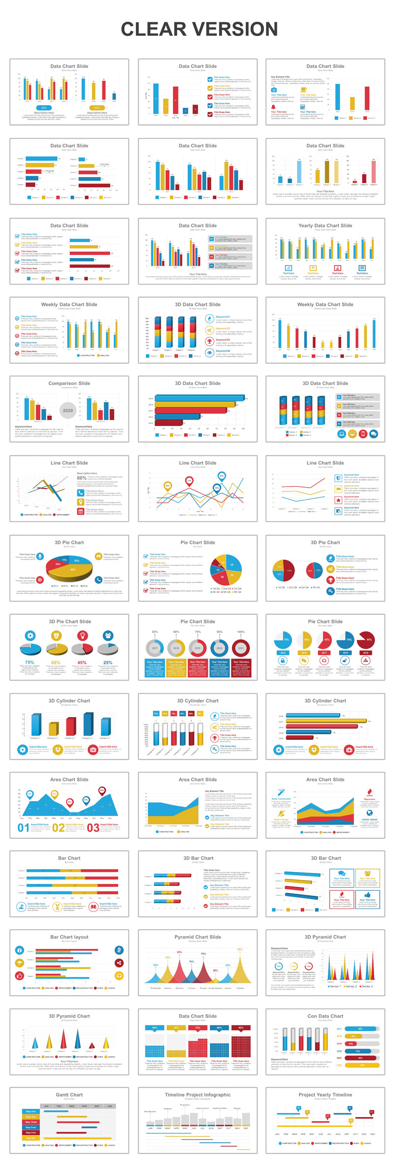 Data Charts Multipurpose PowerPoint Template - Features Image 1