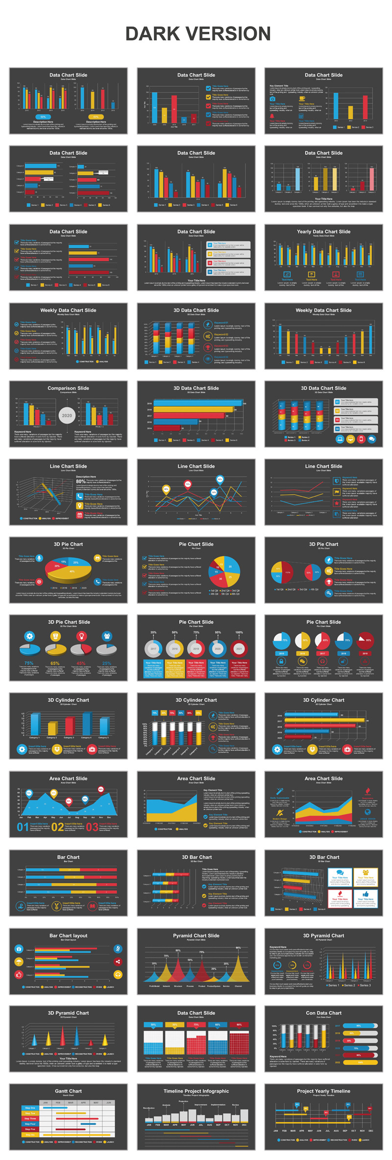 Data Charts Multipurpose PowerPoint Template - Features Image 2