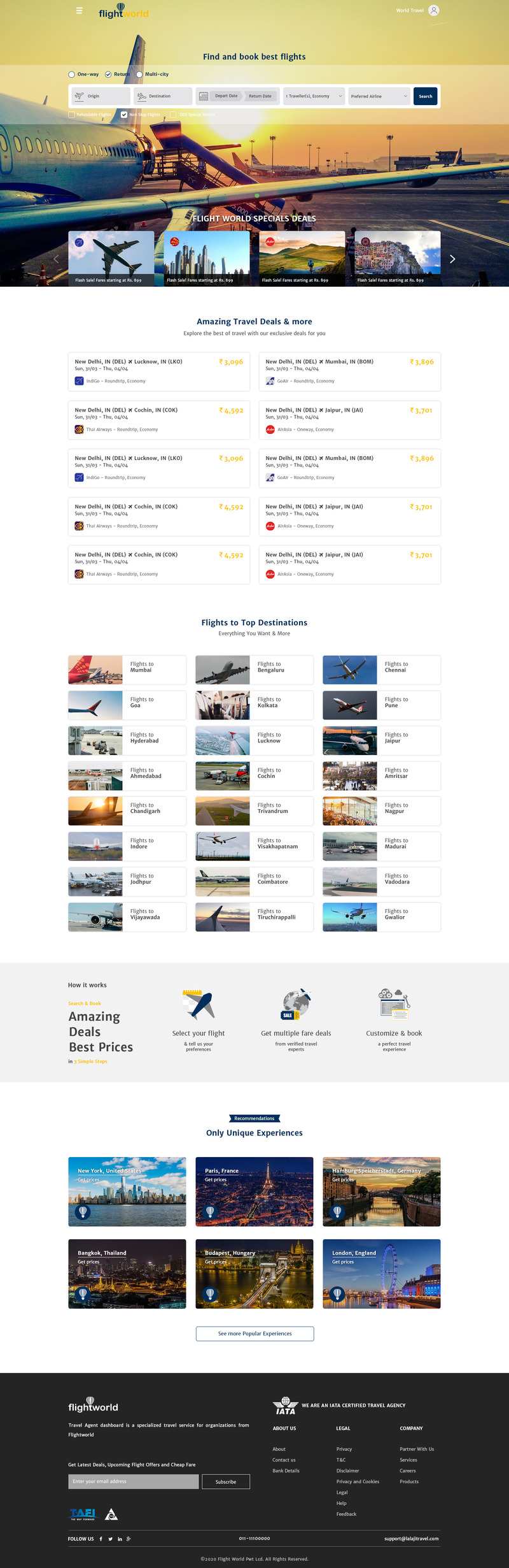 Flightworld - Flight Search Engine PSD Template - Features Image 1