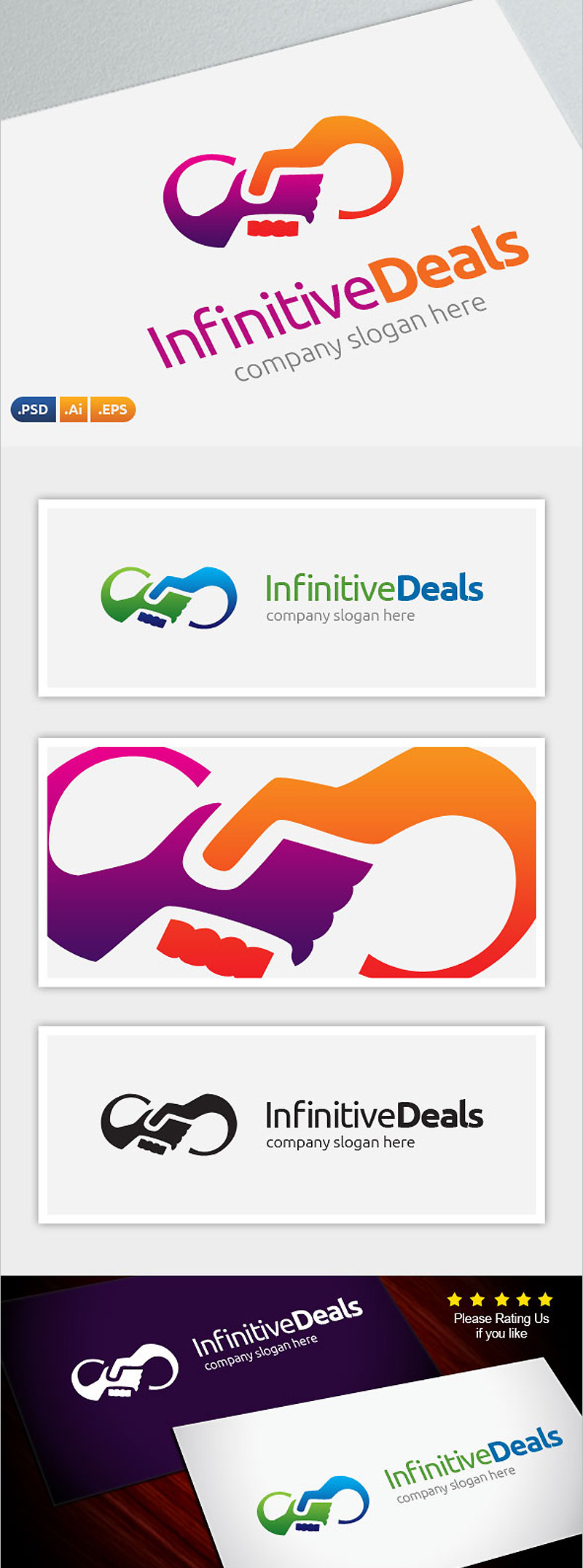 Infinitive Deals Logo Template - Features Image 1