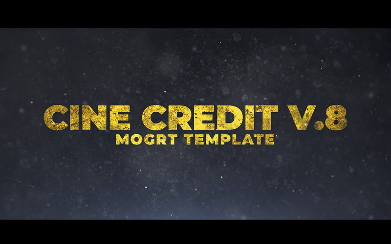 Cine Credit V.8 Motion Graphics Template - Features Image 1
