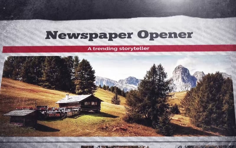 Modello Premiere Pro per apri giornali - Caratteristiche Immagine 1