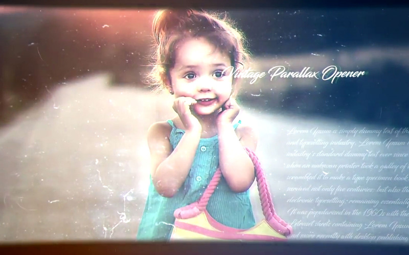 Vintage Parallax Opener After Effects Vorlage - Eigenschaften Bild 1