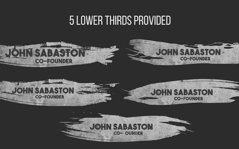 Intense Lower thirds After Effects Template - Features Image 1