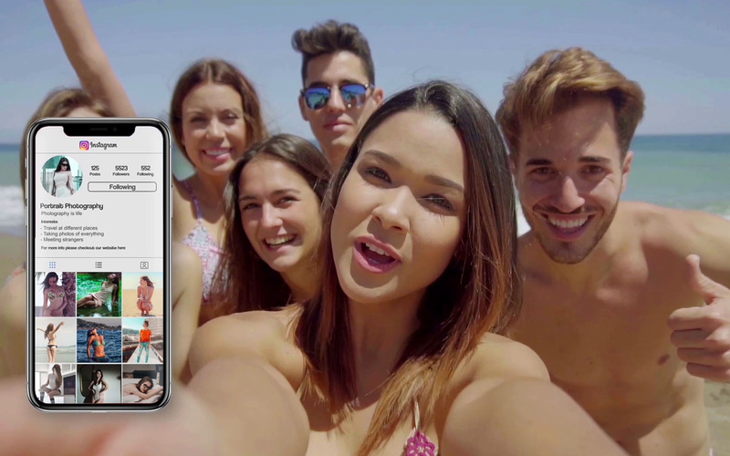Social Media on Phone After Effects Template - Features Image 1