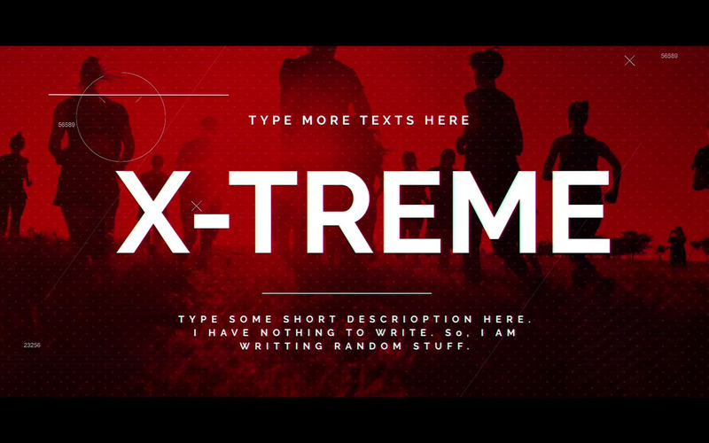 Modello Xtreme After Effects - Caratteristiche Immagine 1