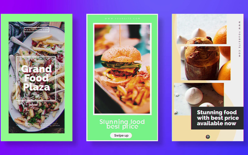 Szablon Foodz Instagram Stories After Effects - Obraz funkcji 1
