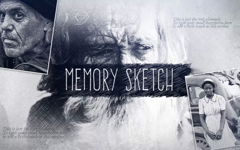 Memory Sketch After Effects Template TemplateMonster