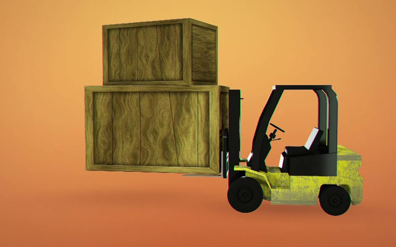 Folk Lift Truck Logo Reveal After Effects Template - Features Image 1