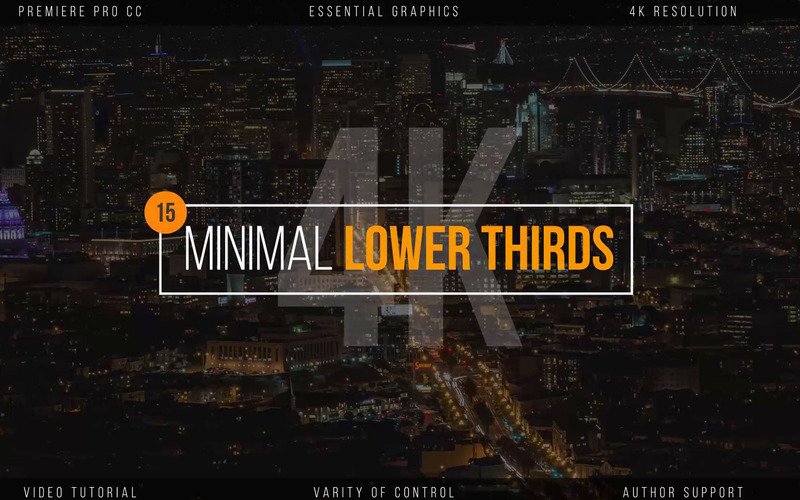 Minimal Lower thirds Motion Graphics Template - Motion Graphics Template №121735 - Характеристики зображення 1