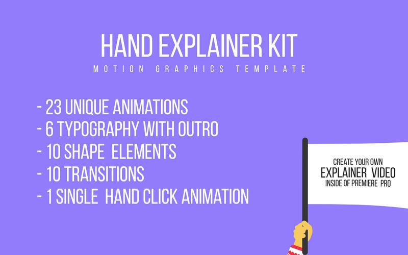 Motion Graphics Template Hand Explainer Motion Graphics Template #121658 - Obrázek funkce 1