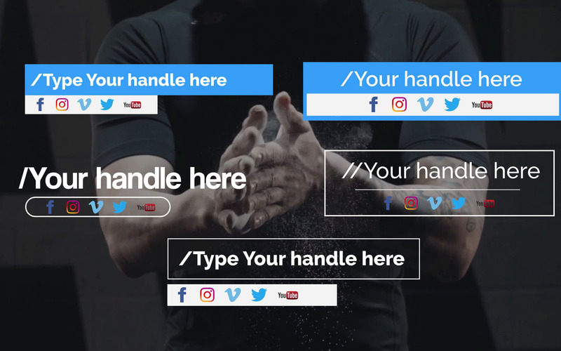 Motion Graphics Template Social Media Lower Thitds - All In One Motion Graphics Template #121639 - Obrázek funkce 1