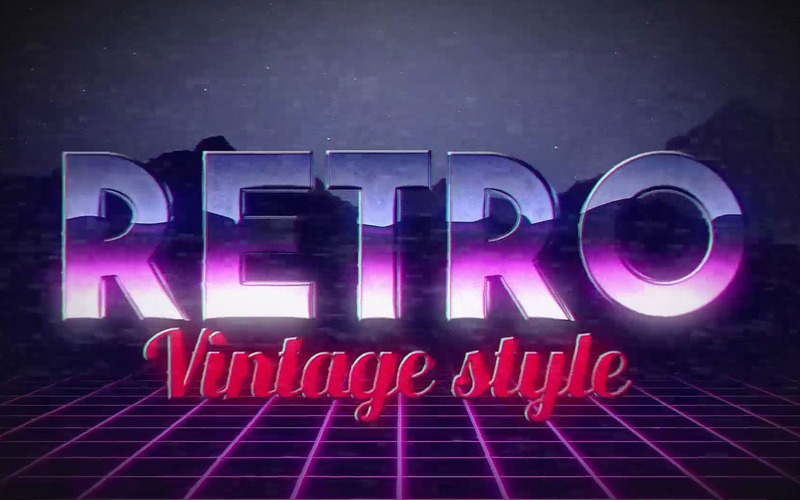 Retro Title Motion Graphics Template #121731 - 1 Görüntü Özellikleri
