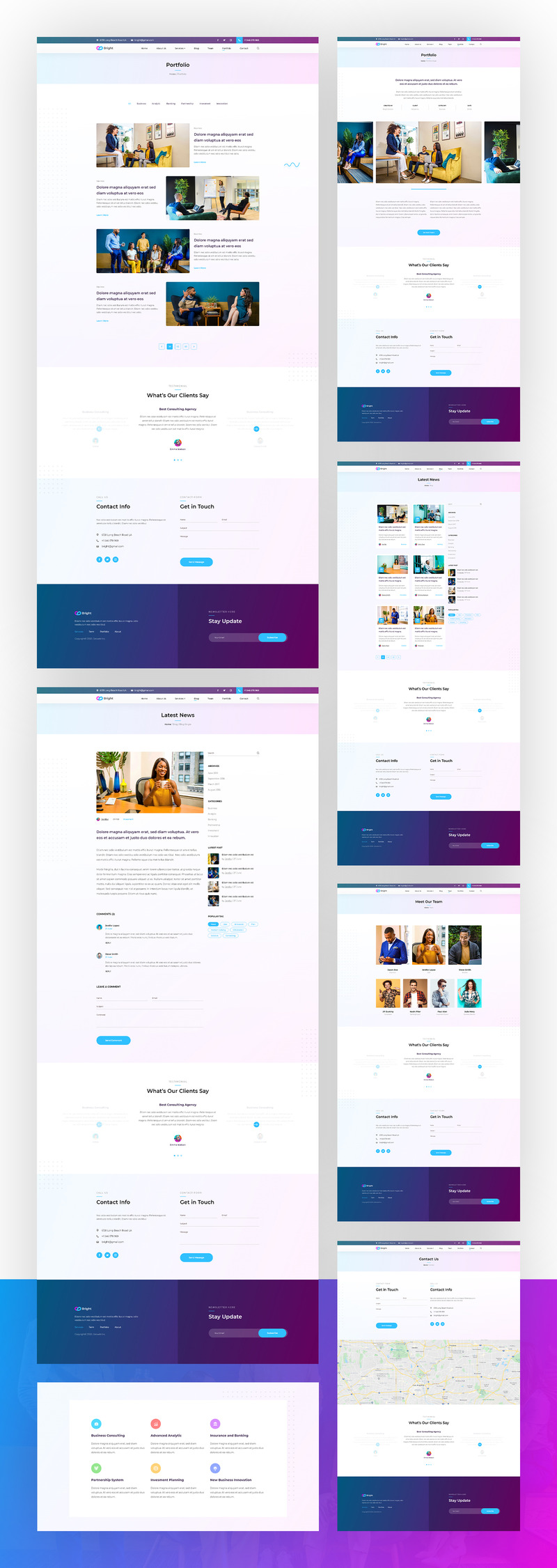 Bright - Consulting Agency Website UI Elements - Features Image 2