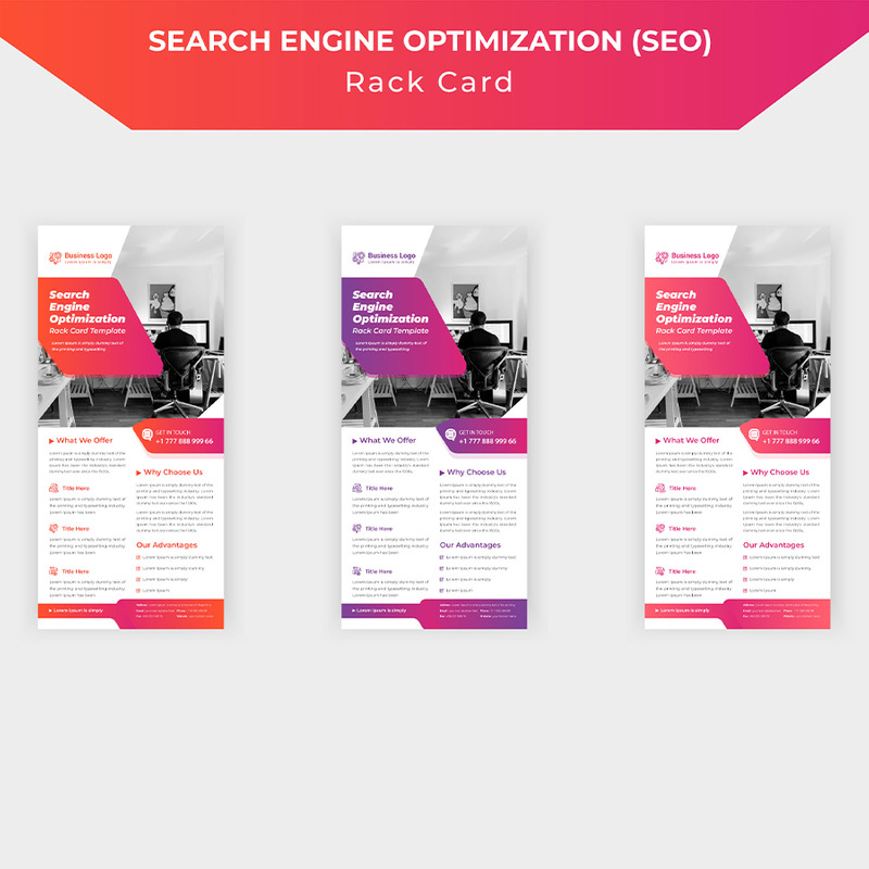 Search Engine Optimization Roll up or dl Flyer Corporate Identity Template - Features Image 1