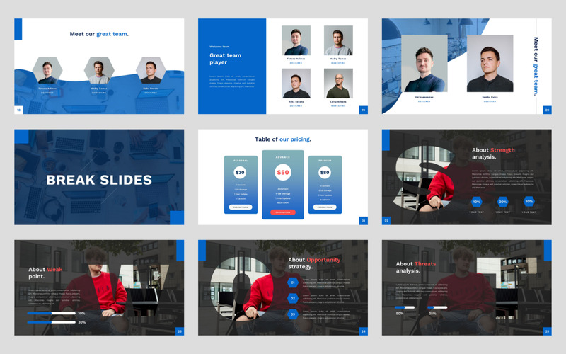 Asteria - Business Creative PowerPoint Template - Features Image 3