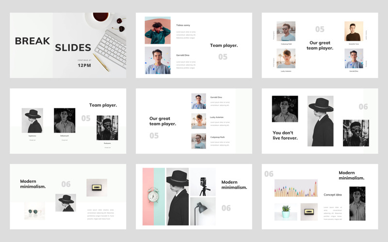 Silencian - Presentazioni Google minimaliste moderne - Caratteristiche Immagine 3