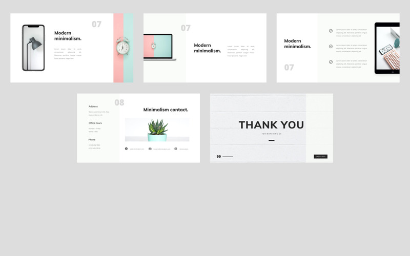 Silencian - Modern Minimalist PowerPoint Template - Features Image 4