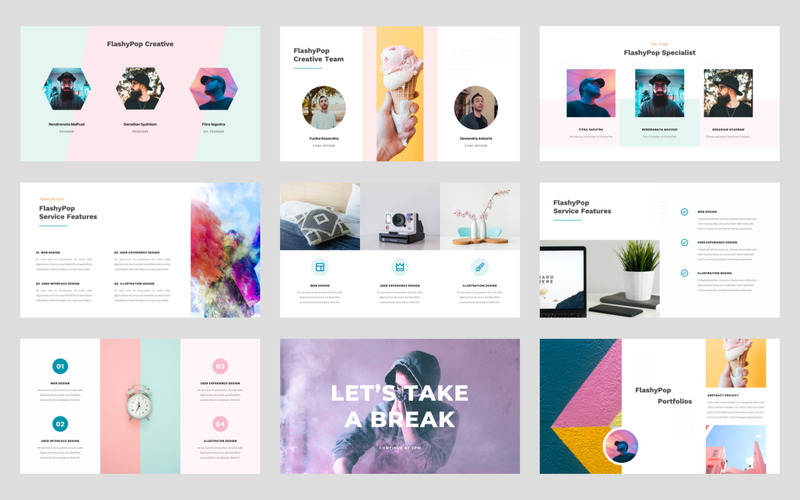 FlashyPop - Business Creative PowerPoint Template - Features Image 2