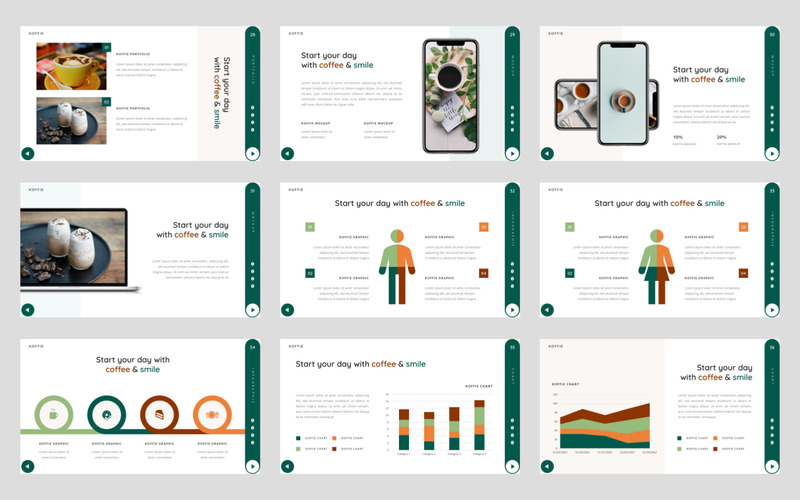 Koffie - Modello PowerPoint di presentazione del caffè - Caratteristiche Immagine 4
