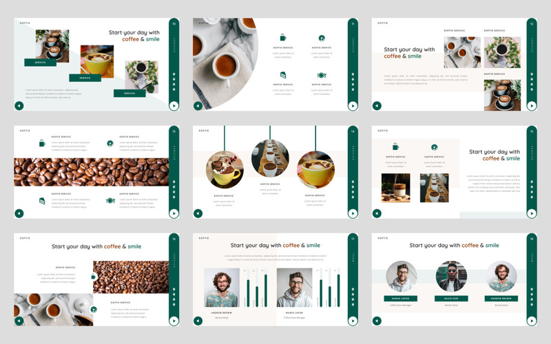 Koffie - Presentazioni Google per la presentazione del caffè - Caratteristiche Immagine 2