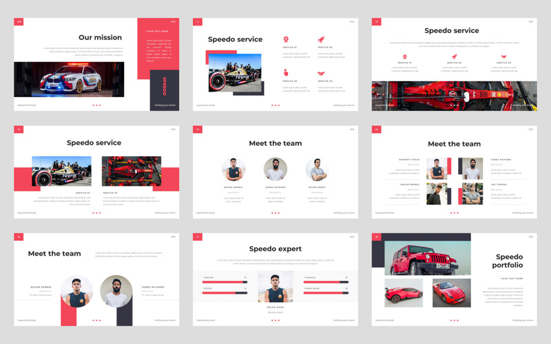Speedo - Auto - Keynote-sjabloon - Features Image 2