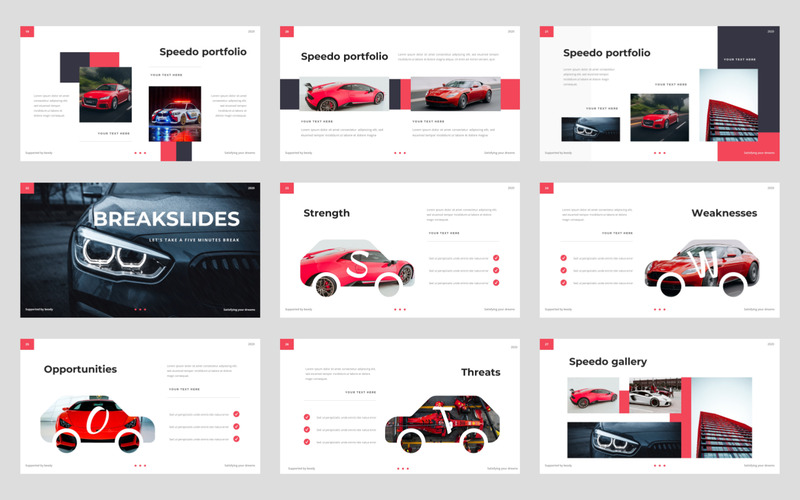 Speedo - Auto - Keynote-sjabloon - Features Image 3