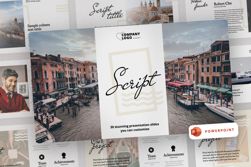 Scripty Presentation PowerPoint Template - Features Image 1