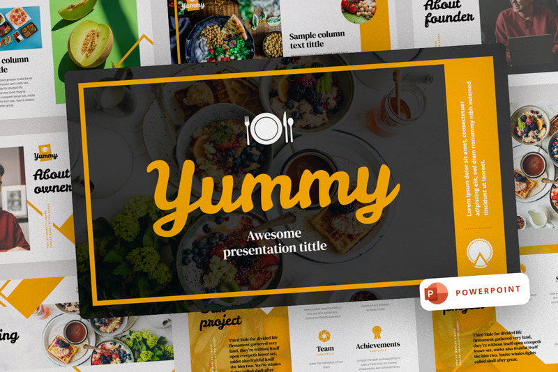 Yummy Presentation PowerPoint Template - Features Image 1