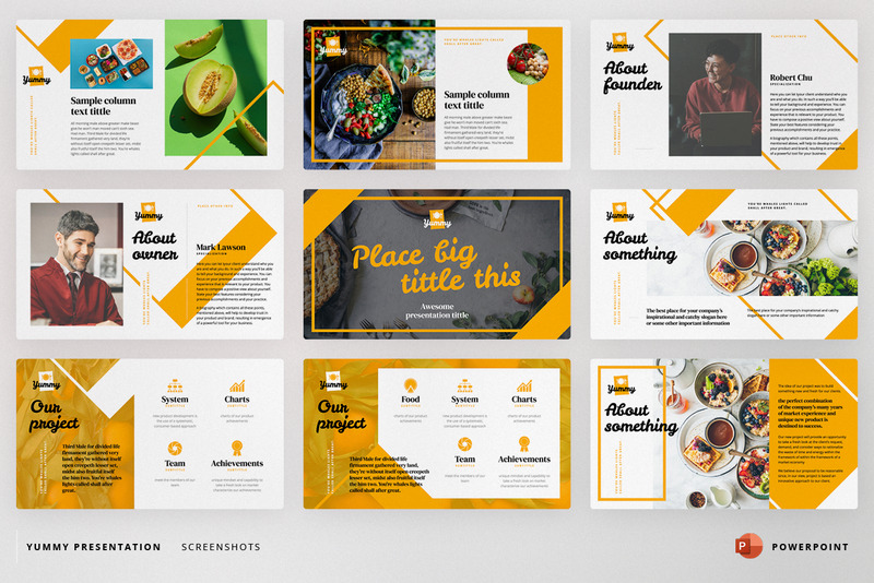 Yummy Presentation PowerPoint Template - Features Image 2