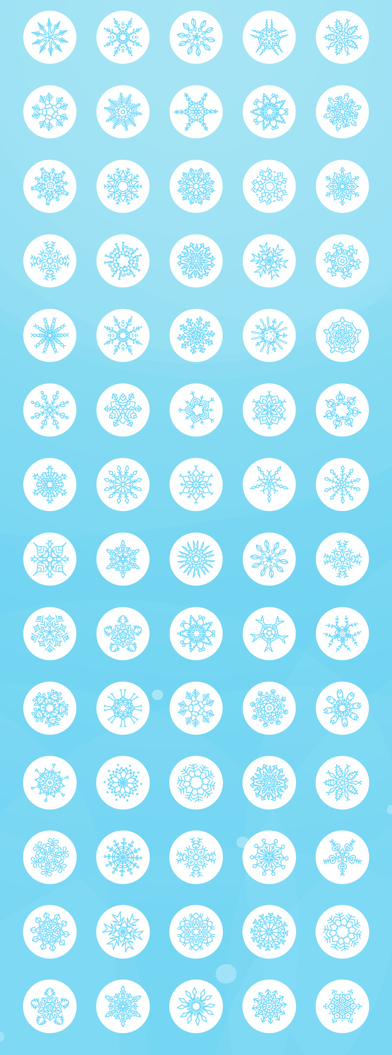 125+ set di icone fiocco di neve - Caratteristiche Immagine 2