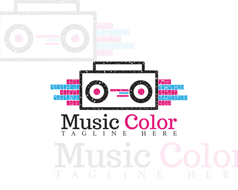 Modello di logo a colori di musica - Caratteristiche Immagine 2