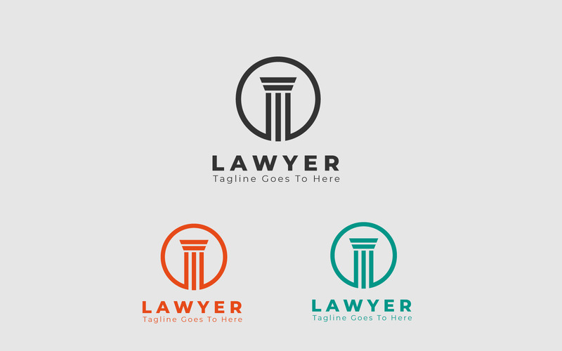 Pillar Column or Lawyer Firm Logo Template - Features Image 1