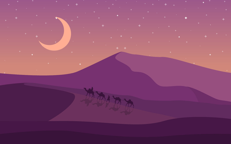 Stora Desert Hill Mountain Arabian Horizon - Illustration - Features Image 1