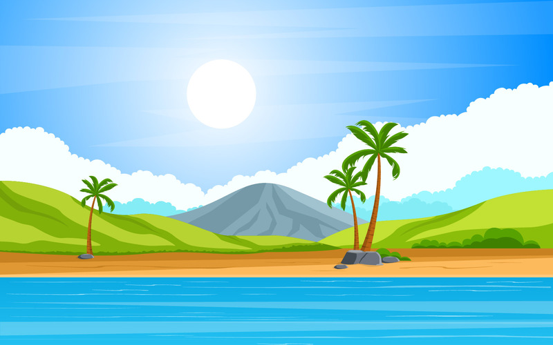 Tropisk strandsommar - illustration - Features Image 1