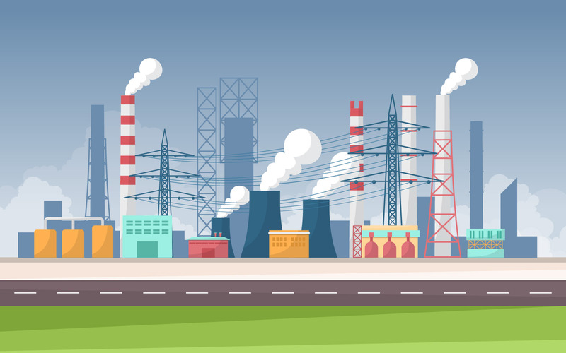 Industriellt begreppslandskap - illustration - Features Image 1