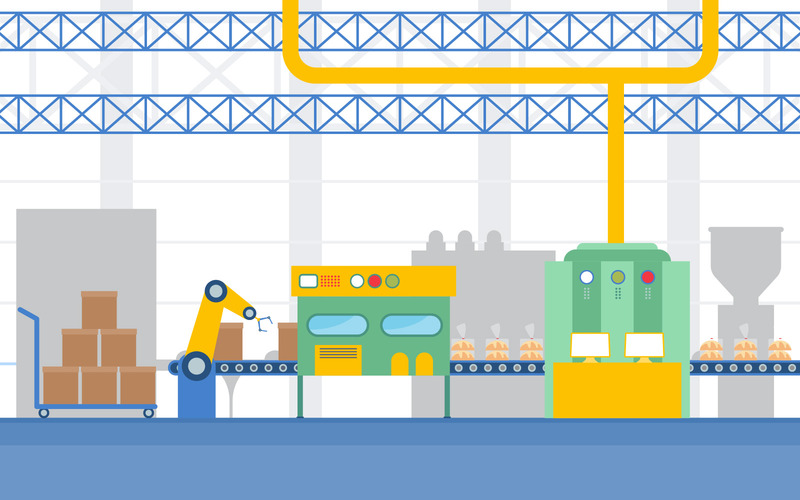 Factory Automatic Production - Illustration - Features Image 1