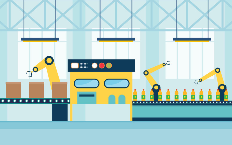 Automatisk produktionsrobot - Illustration - Features Image 1